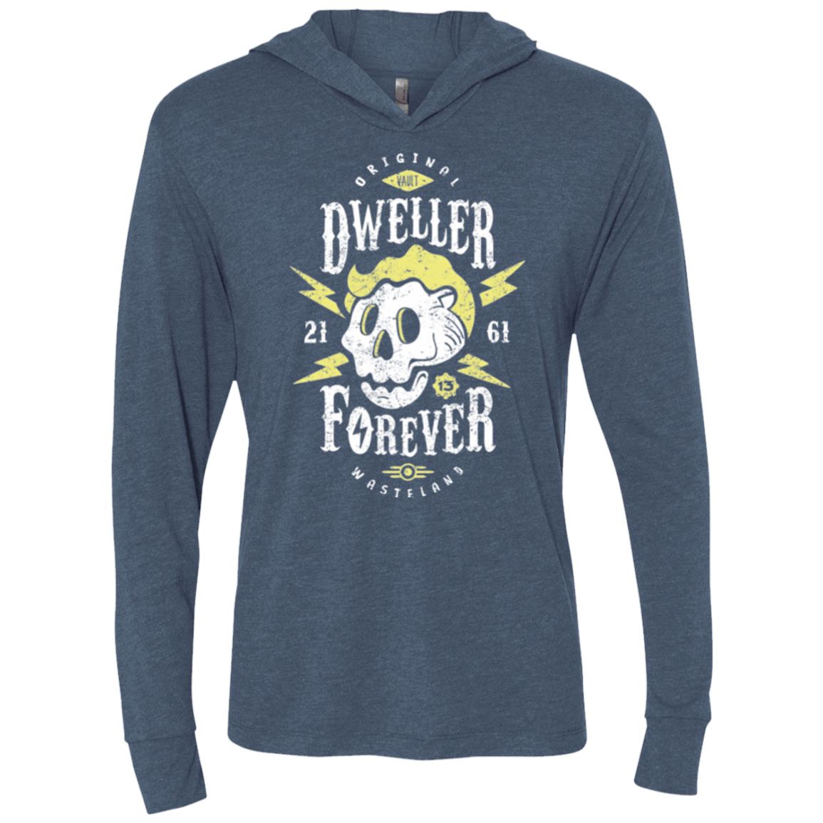 T-Shirts Indigo / X-Small Dweller Forever Triblend Long Sleeve Hoodie Tee