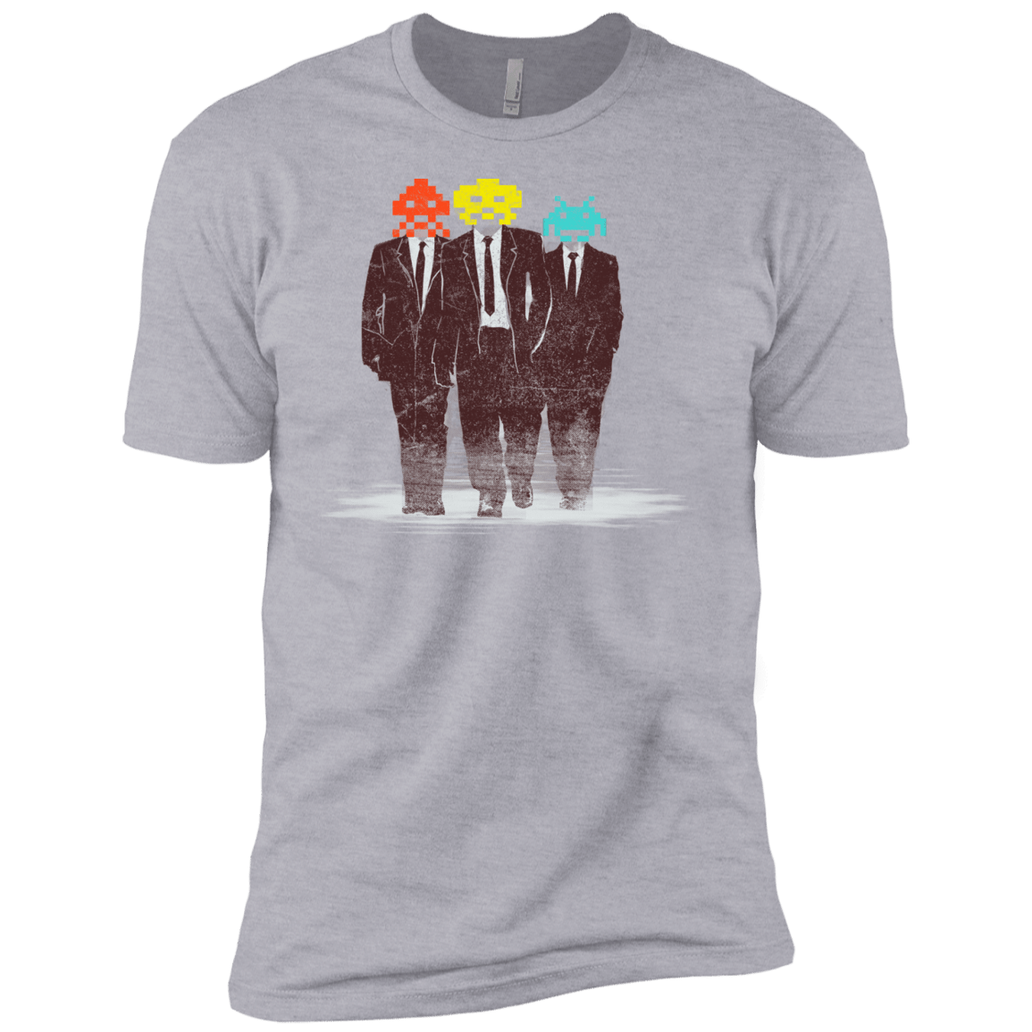 T-Shirts Heather Grey / YXS Earth Invaders Boys Premium T-Shirt