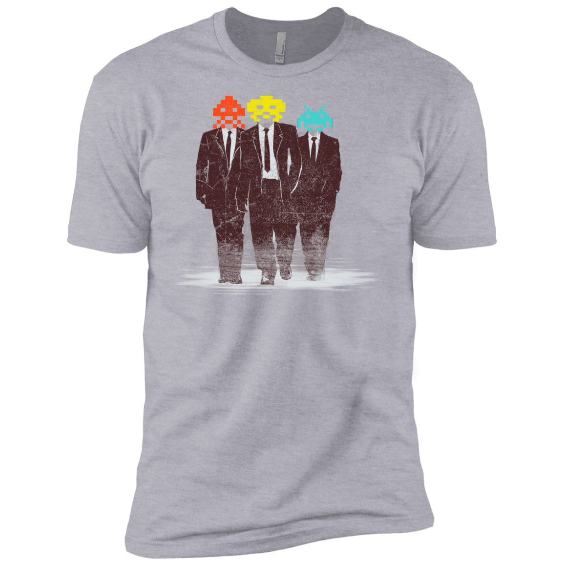 T-Shirts Heather Grey / X-Small Earth Invaders Men's Premium T-Shirt