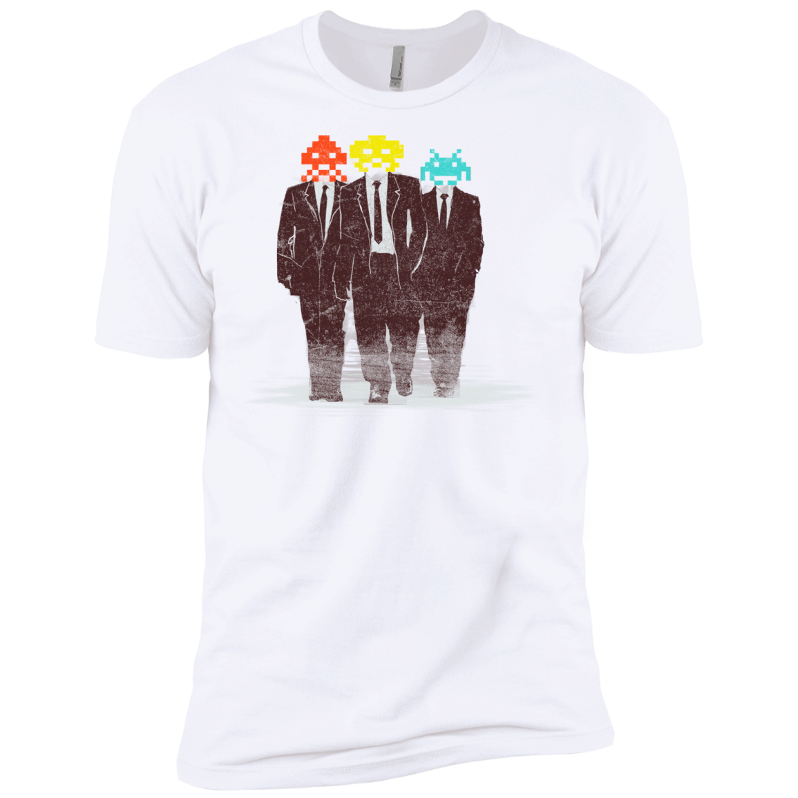 T-Shirts White / X-Small Earth Invaders Men's Premium T-Shirt