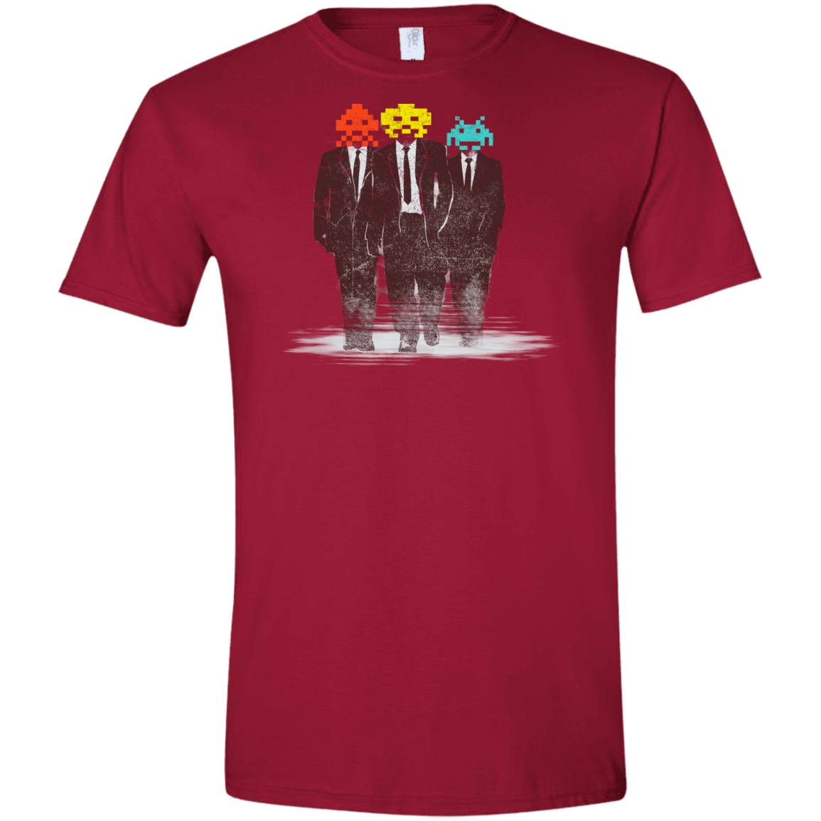 T-Shirts Cardinal Red / S Earth Invaders Men's Semi-Fitted Softstyle