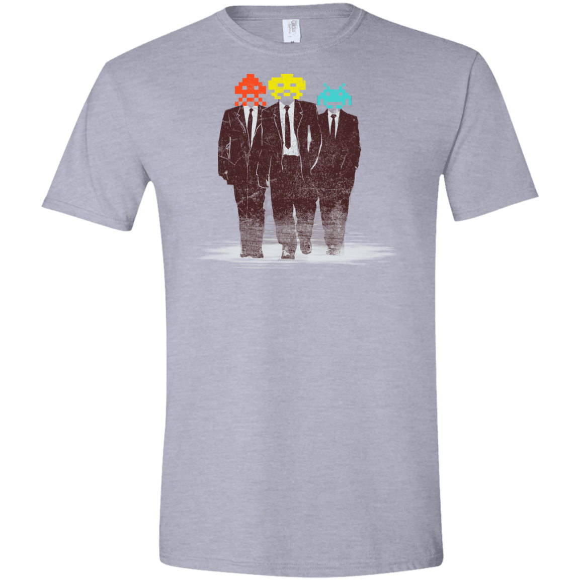 T-Shirts Sport Grey / X-Small Earth Invaders Men's Semi-Fitted Softstyle