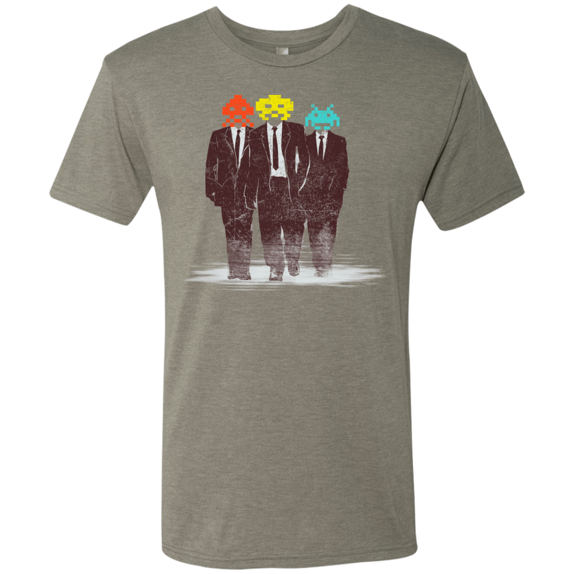 T-Shirts Venetian Grey / S Earth Invaders Men's Triblend T-Shirt