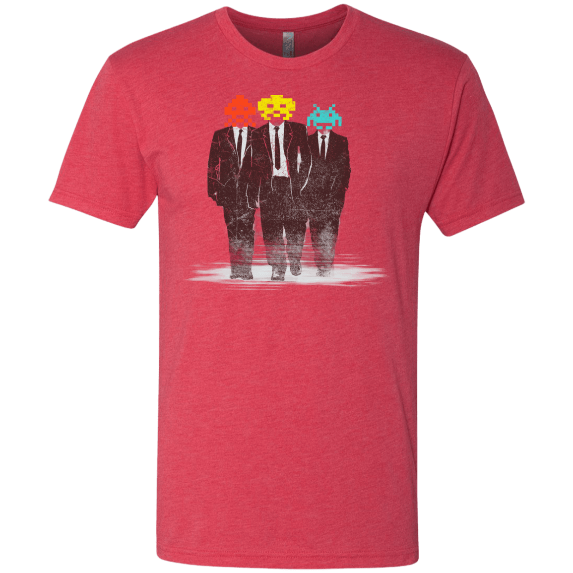 T-Shirts Vintage Red / S Earth Invaders Men's Triblend T-Shirt