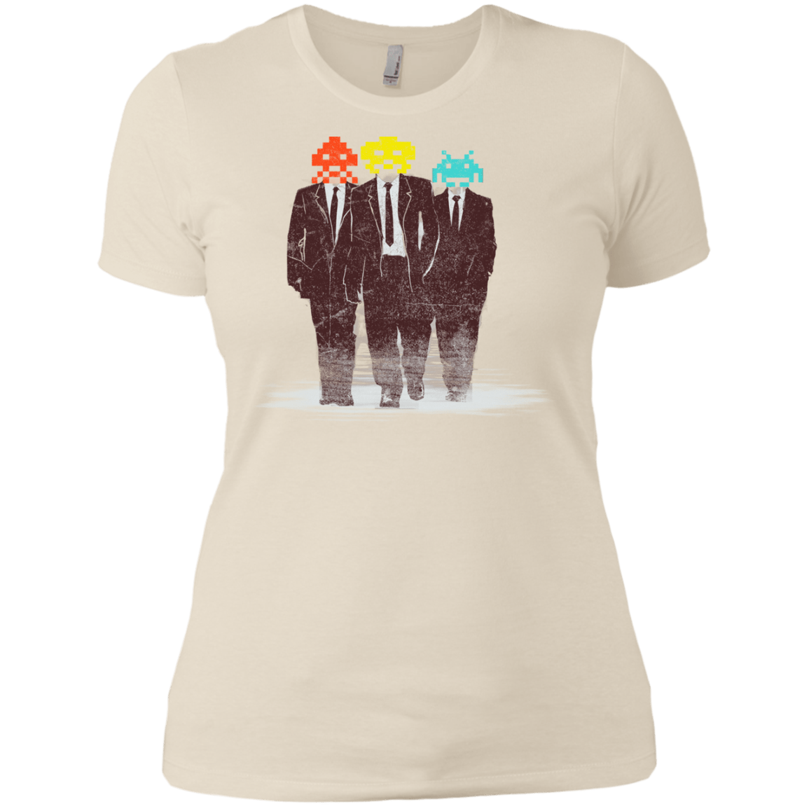 T-Shirts Ivory/ / X-Small Earth Invaders Women's Premium T-Shirt