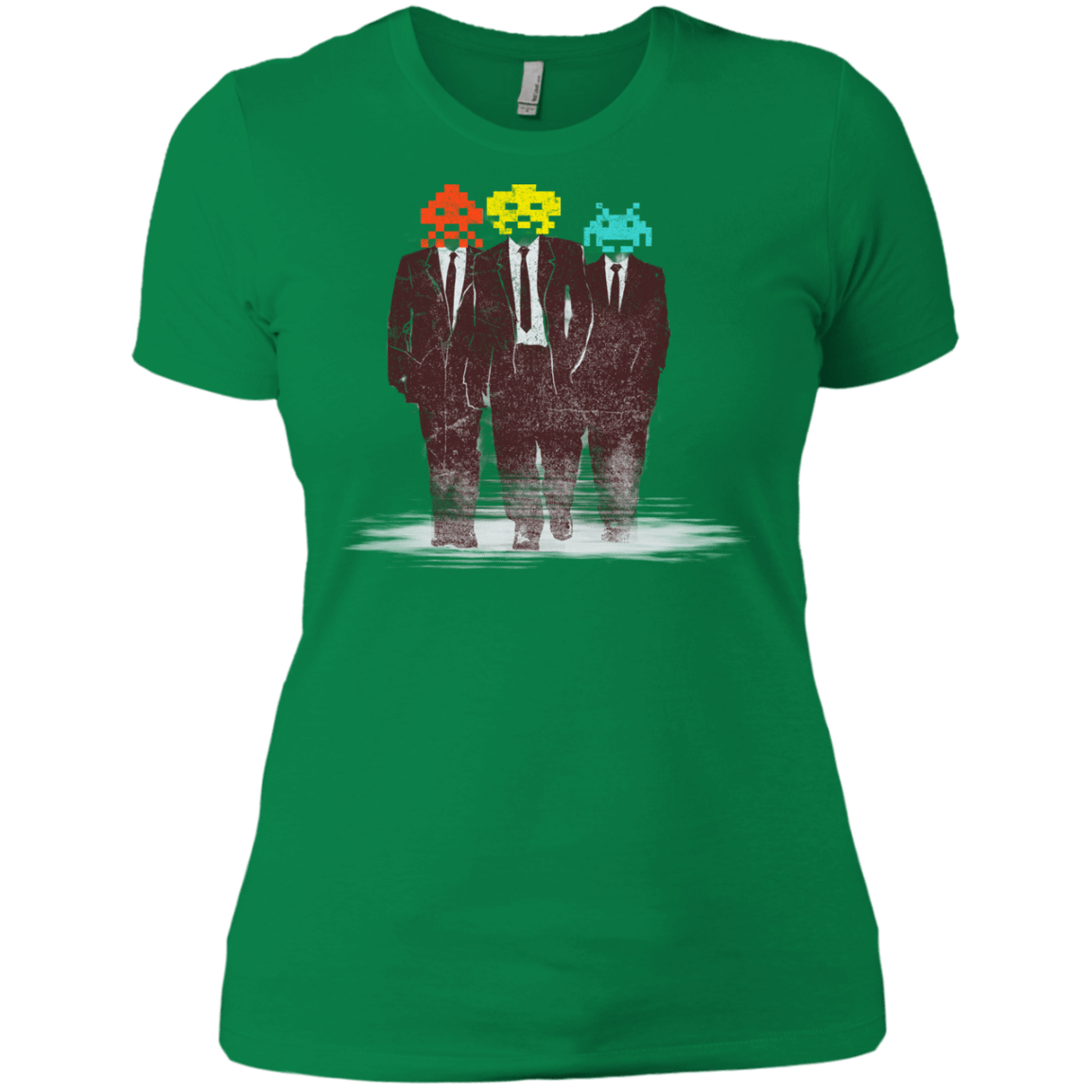 T-Shirts Kelly Green / X-Small Earth Invaders Women's Premium T-Shirt