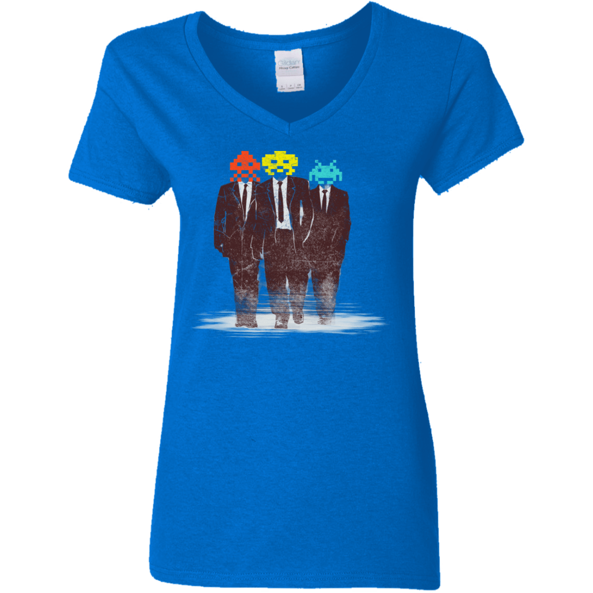 T-Shirts Royal / S Earth Invaders Women's V-Neck T-Shirt