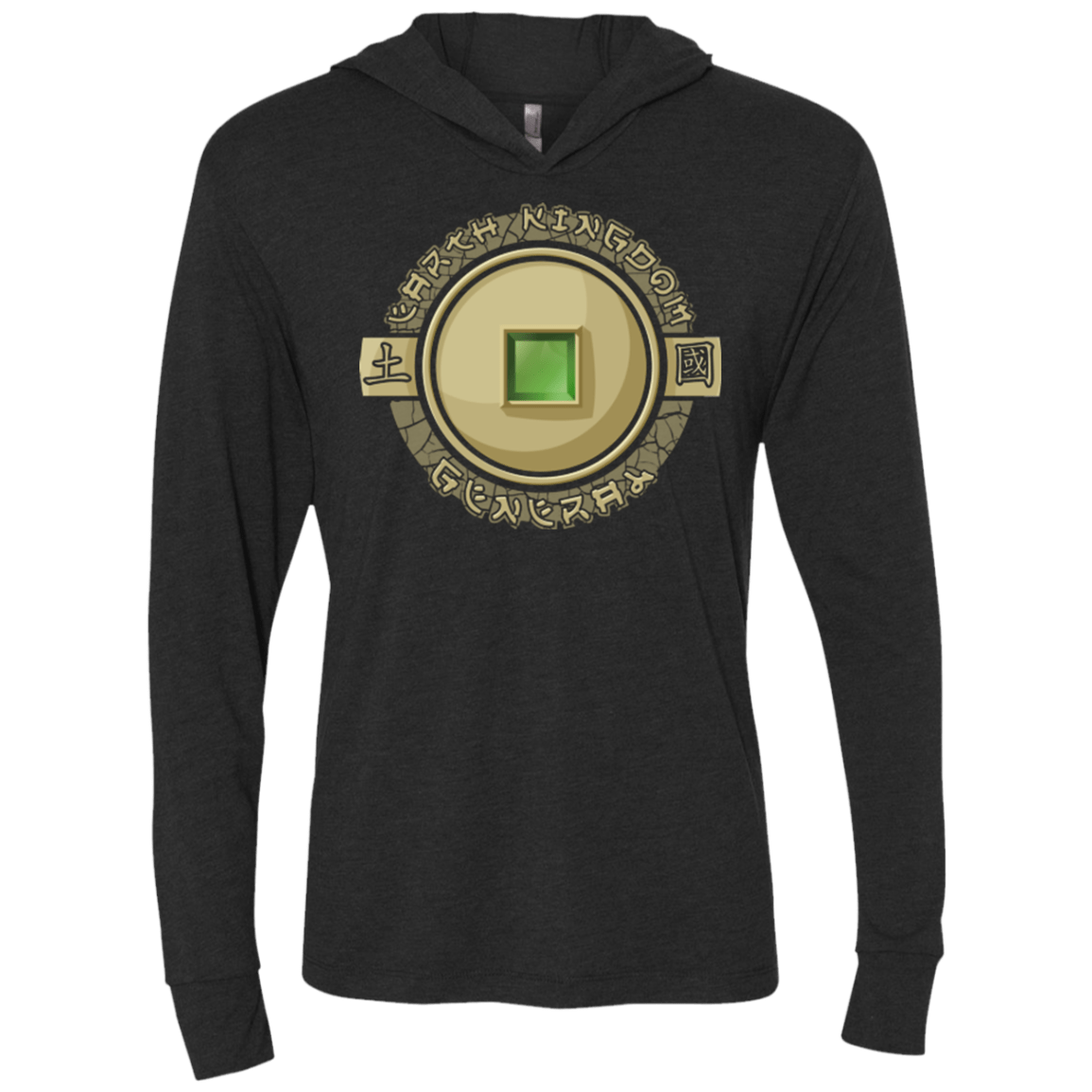 T-Shirts Vintage Black / X-Small Earth Kingdom General Triblend Long Sleeve Hoodie Tee