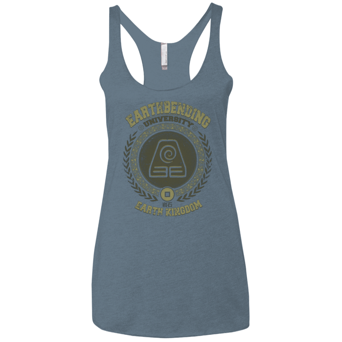 T-Shirts Indigo / X-Small Earthbending university Women's Triblend Racerback Tank