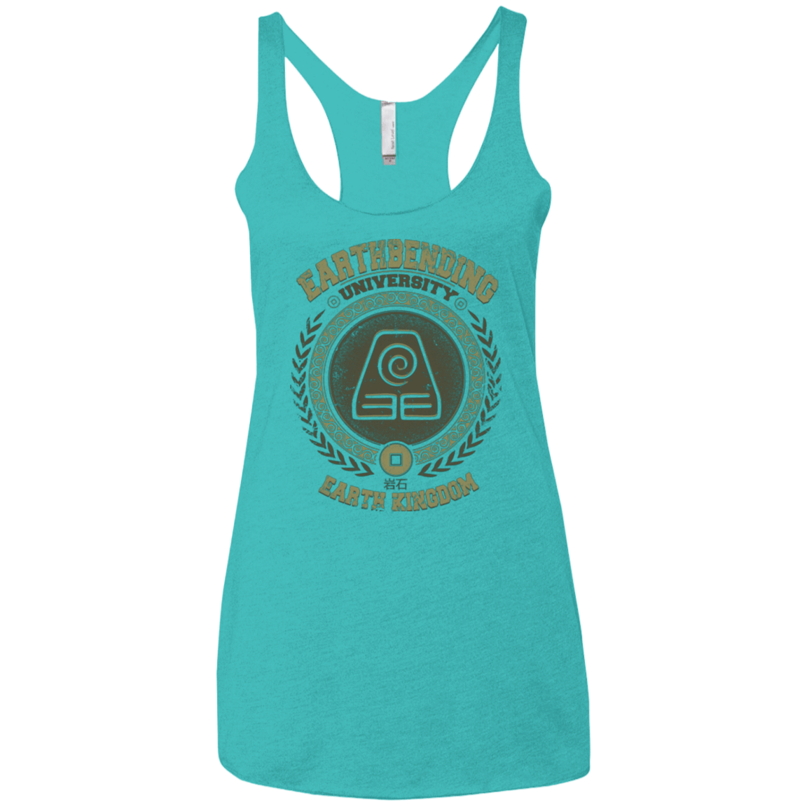 T-Shirts Tahiti Blue / X-Small Earthbending university Women's Triblend Racerback Tank