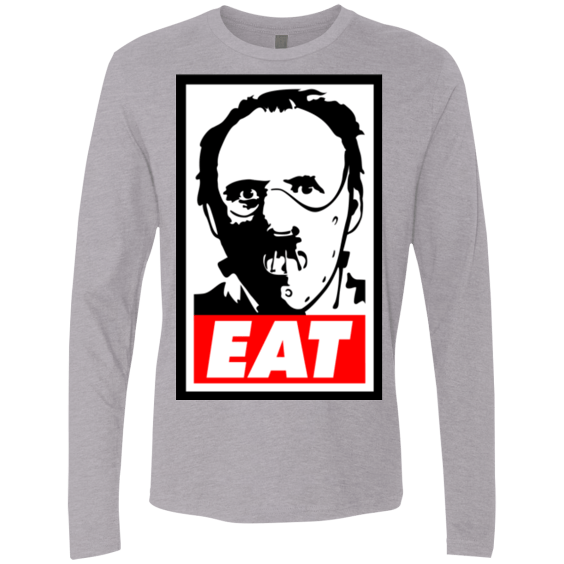 T-Shirts Heather Grey / Small Eat Men's Premium Long Sleeve