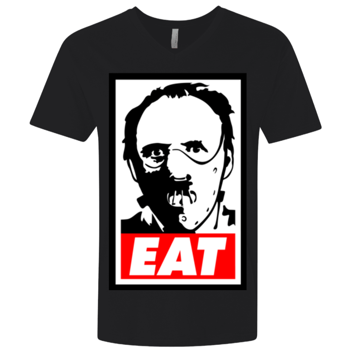 T-Shirts Black / X-Small Eat Men's Premium V-Neck