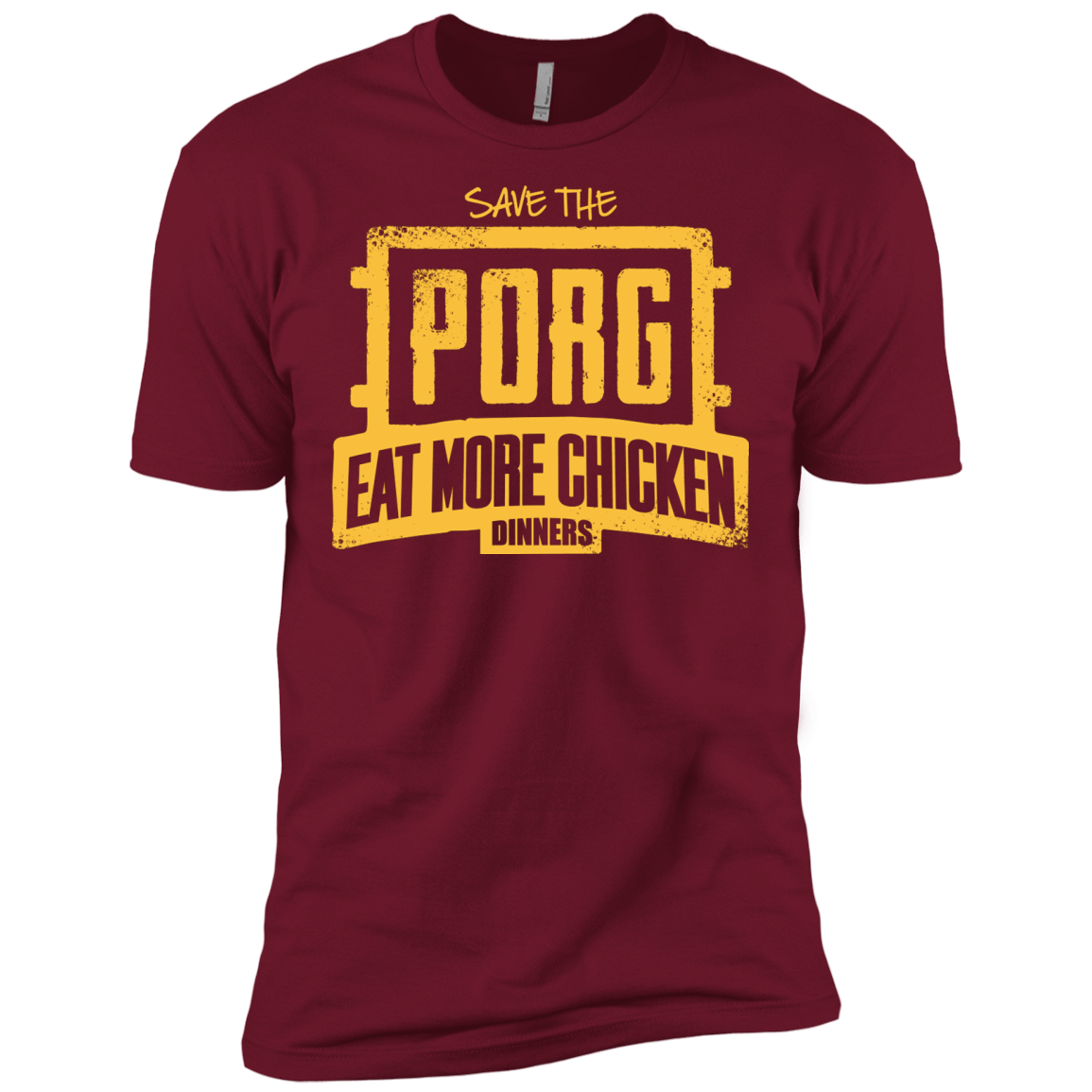 T-Shirts Cardinal / X-Small Eat More Chicken Men's Premium T-Shirt