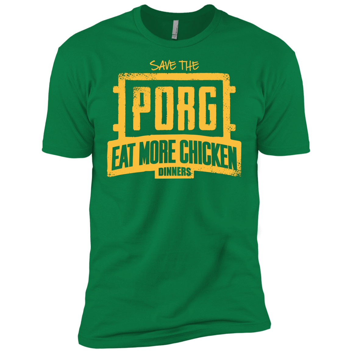 T-Shirts Kelly Green / X-Small Eat More Chicken Men's Premium T-Shirt