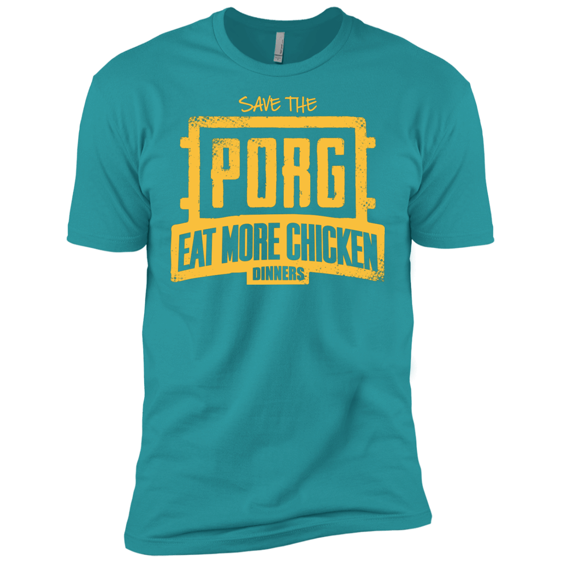 T-Shirts Tahiti Blue / X-Small Eat More Chicken Men's Premium T-Shirt