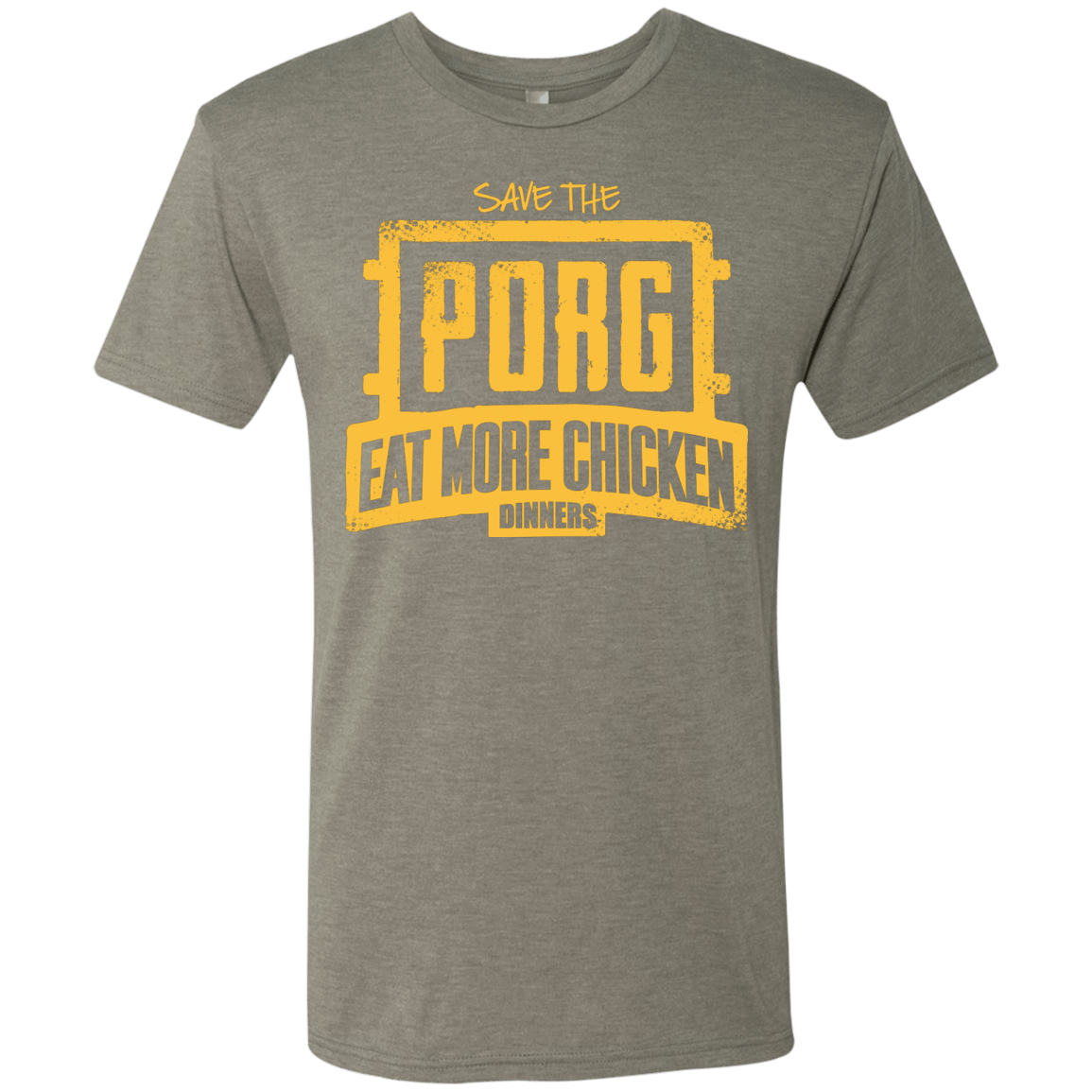 T-Shirts Venetian Grey / Small Eat More Chicken Men's Triblend T-Shirt