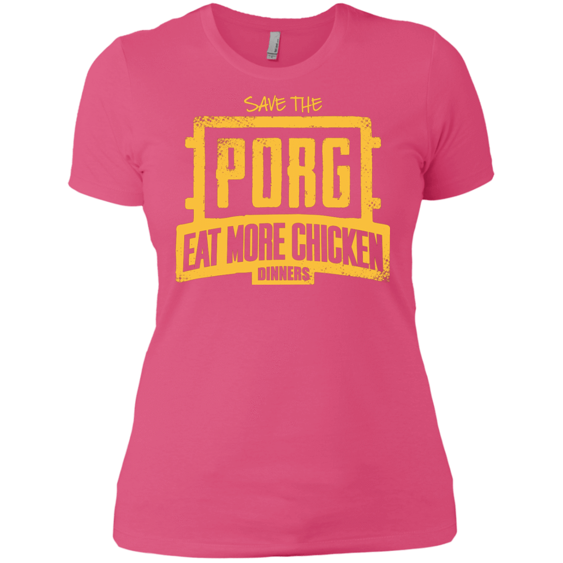 T-Shirts Hot Pink / X-Small Eat More Chicken Women's Premium T-Shirt