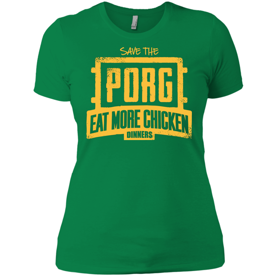 T-Shirts Kelly Green / X-Small Eat More Chicken Women's Premium T-Shirt