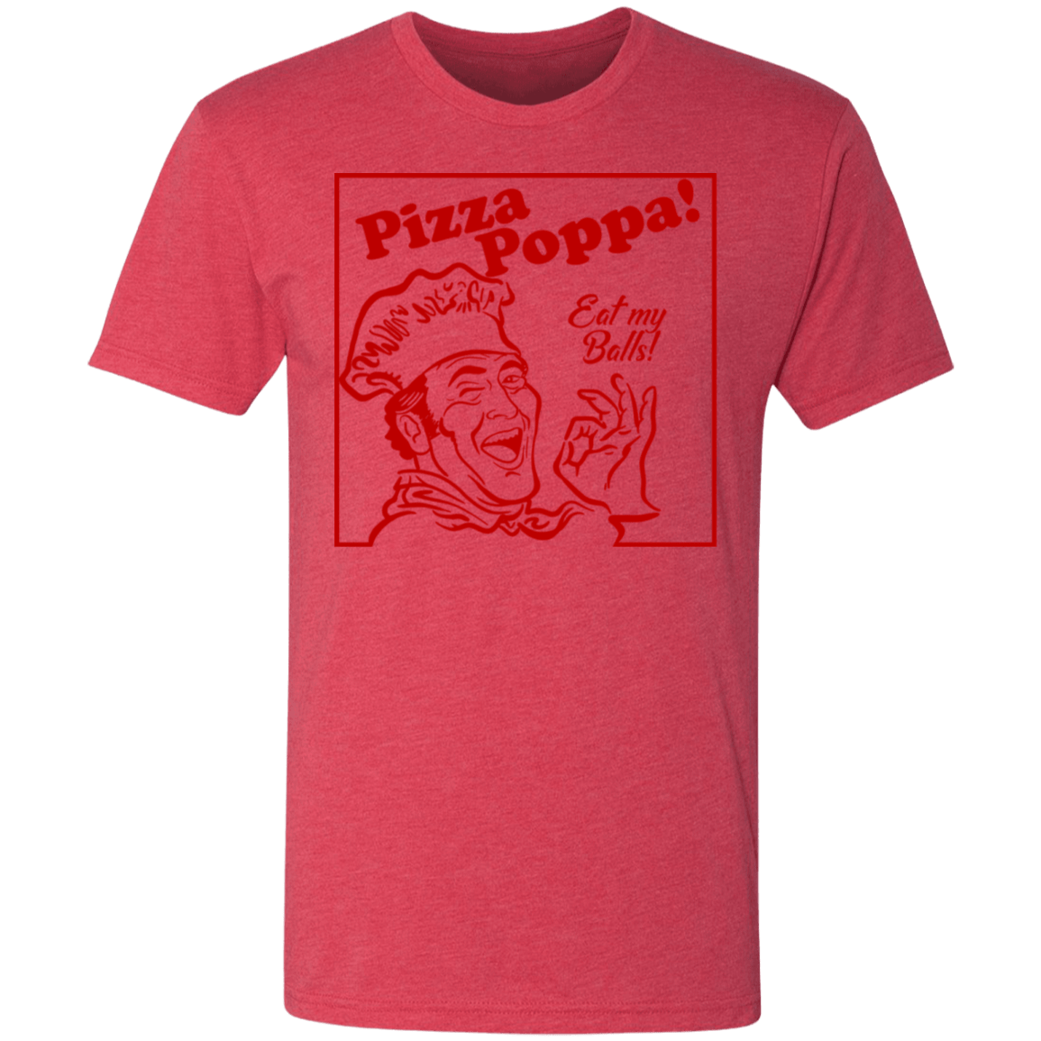 T-Shirts Vintage Red / S Eat my Pizza Balls Men's Triblend T-Shirt
