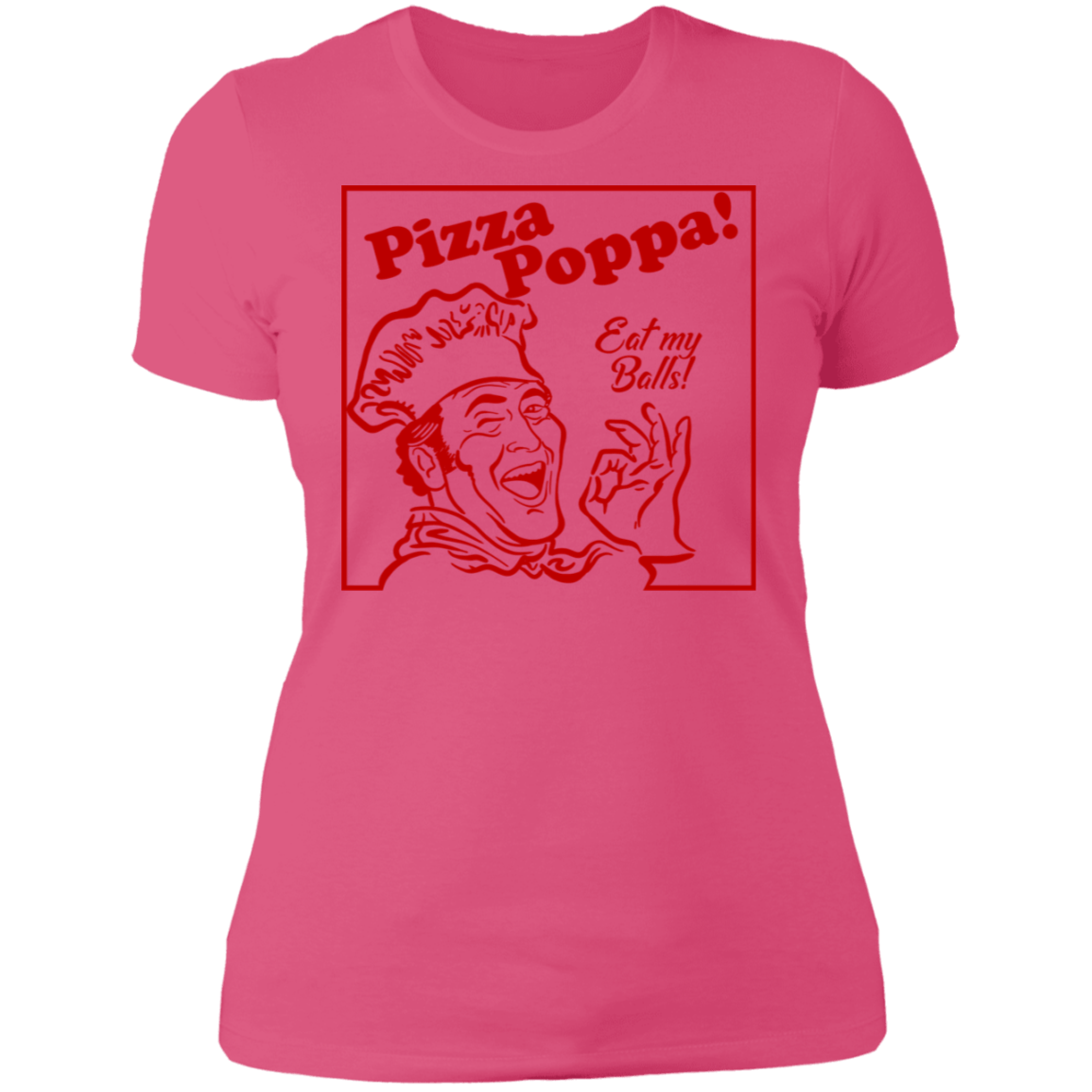 T-Shirts Hot Pink / S Eat my Pizza Balls Women's Premium T-Shirt