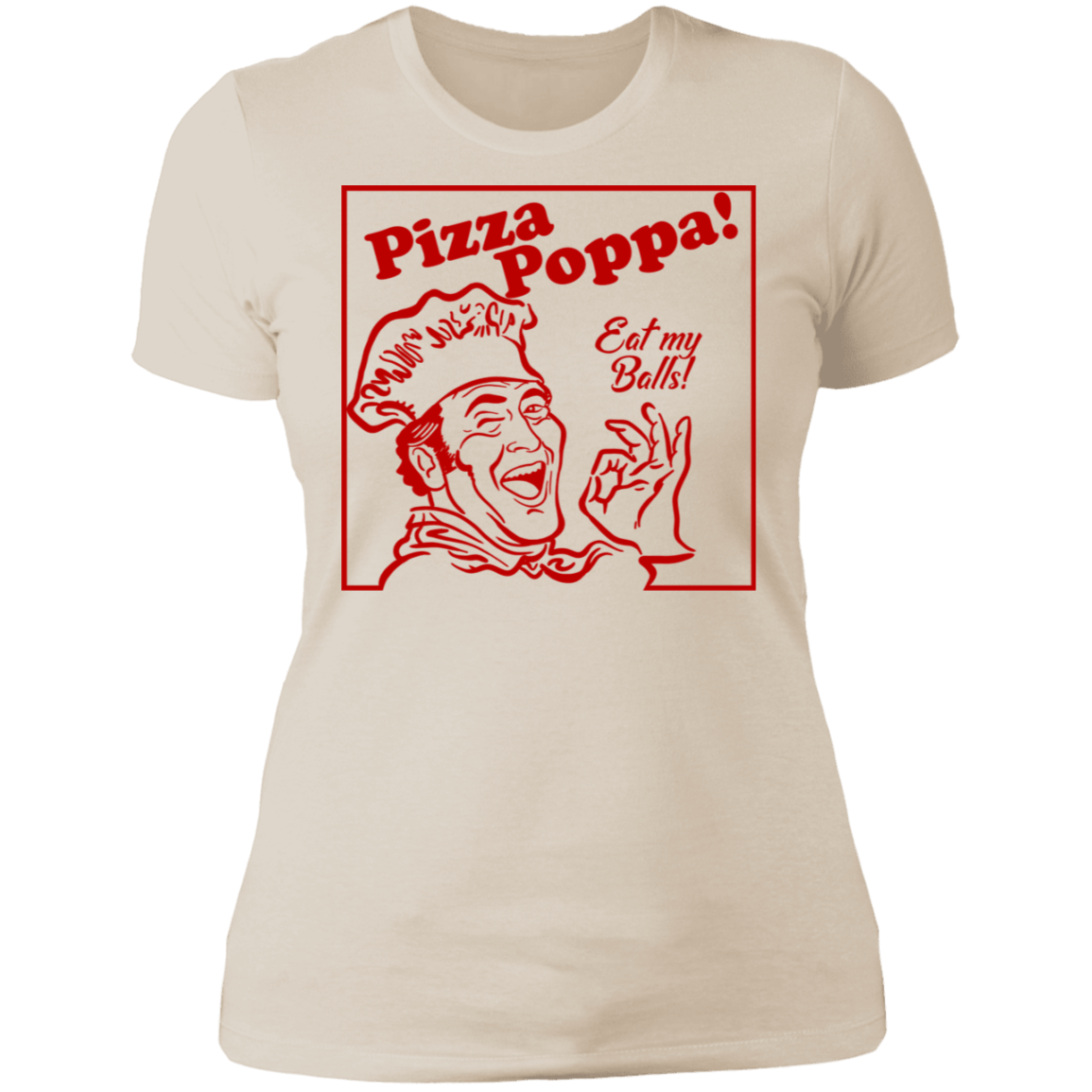 T-Shirts Ivory/ / S Eat my Pizza Balls Women's Premium T-Shirt