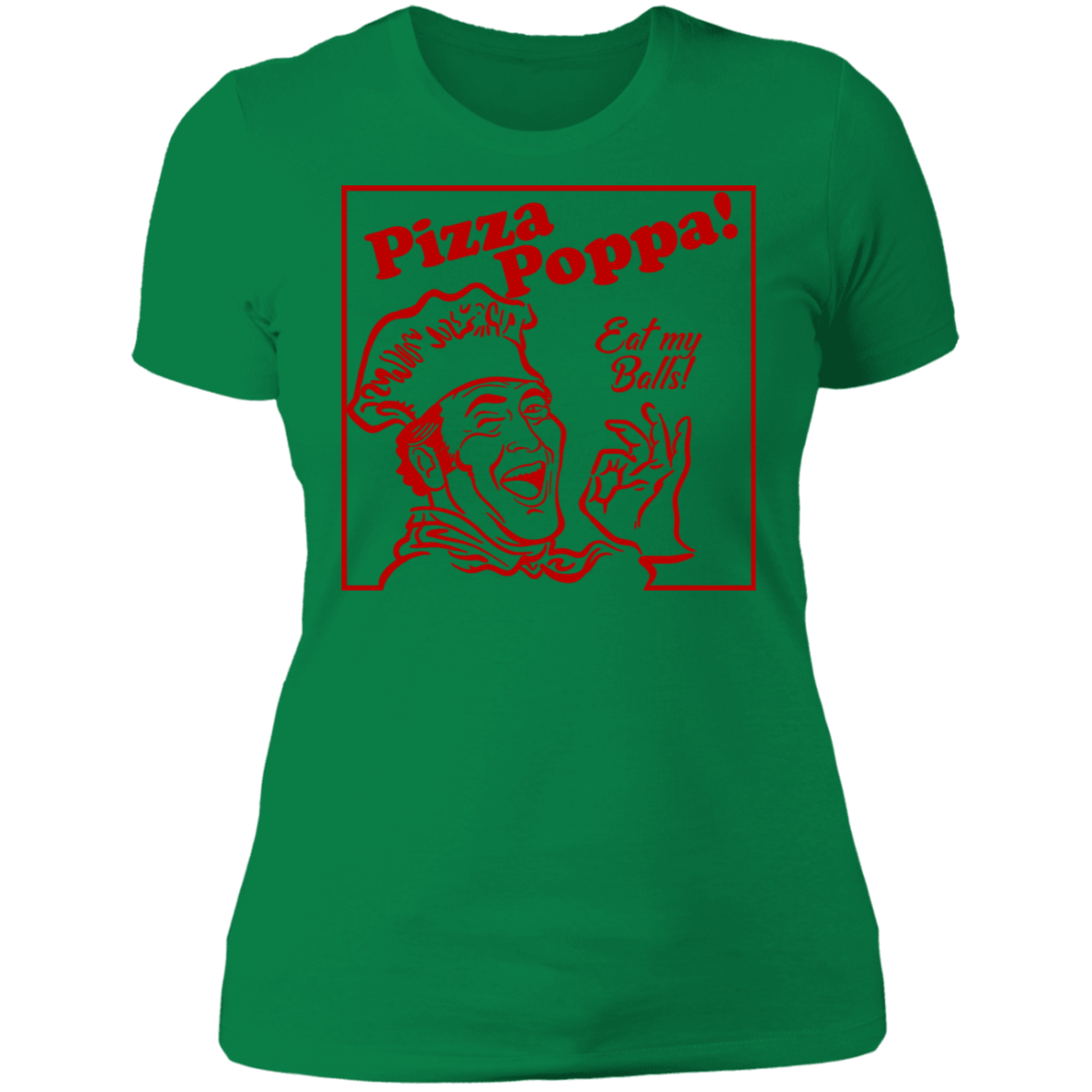 T-Shirts Kelly Green / S Eat my Pizza Balls Women's Premium T-Shirt