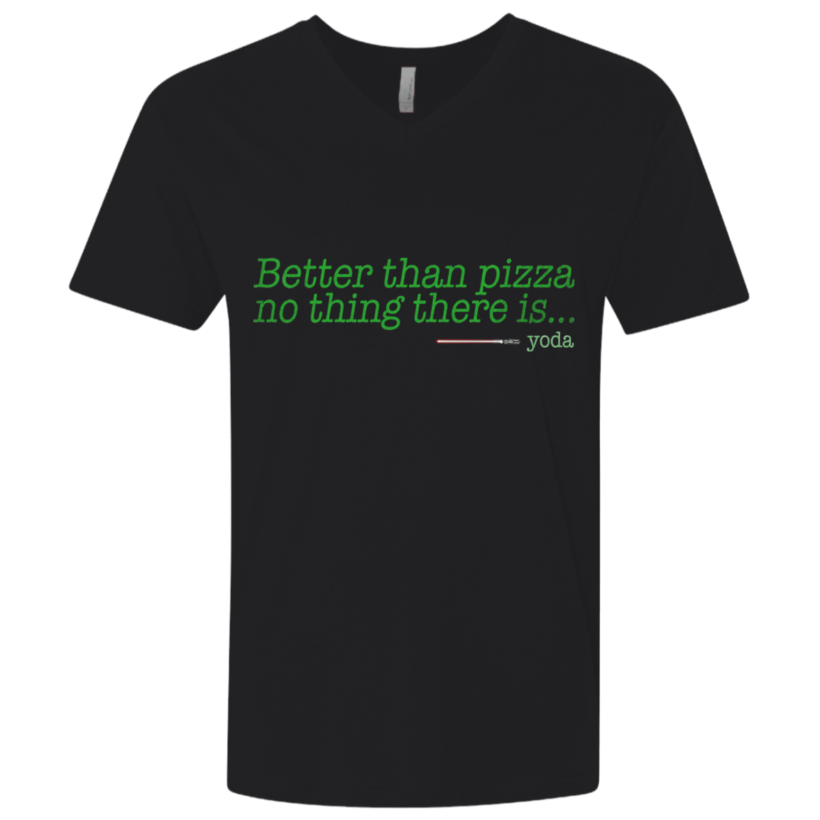 T-Shirts Black / X-Small Eat pizza, You must Men's Premium V-Neck
