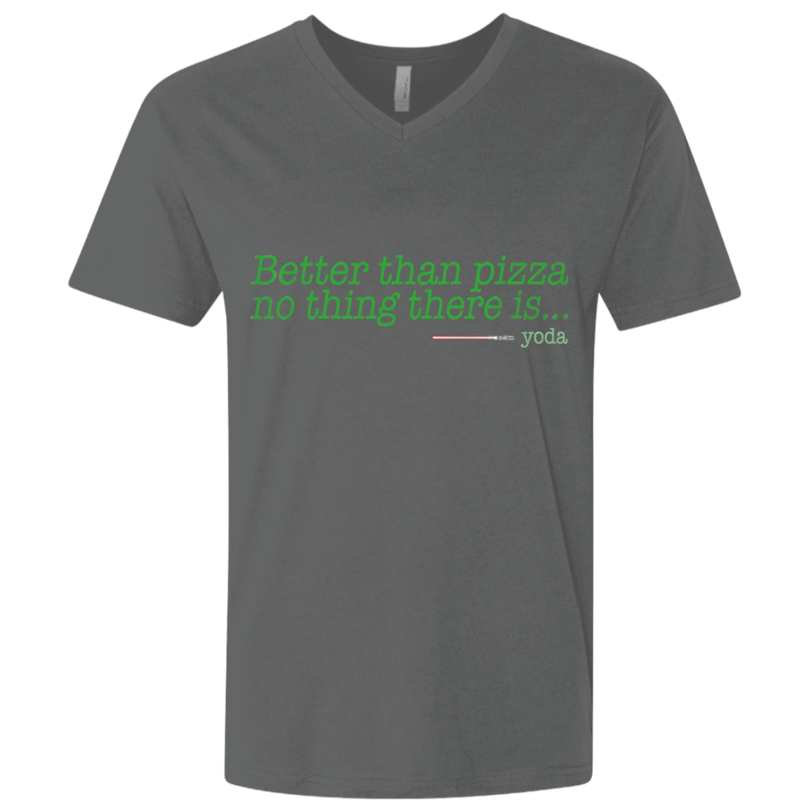 T-Shirts Heavy Metal / X-Small Eat pizza, You must Men's Premium V-Neck