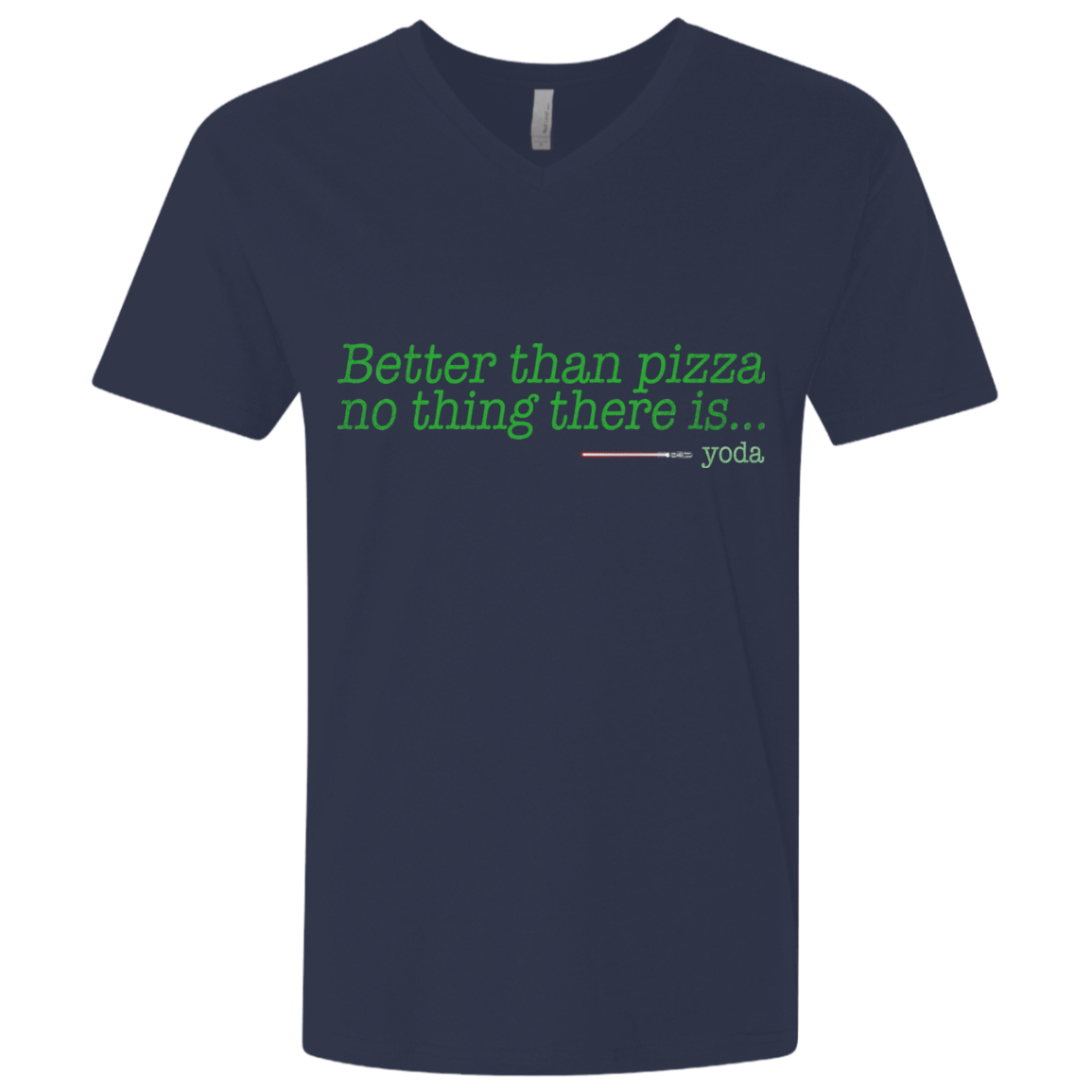 T-Shirts Midnight Navy / X-Small Eat pizza, You must Men's Premium V-Neck