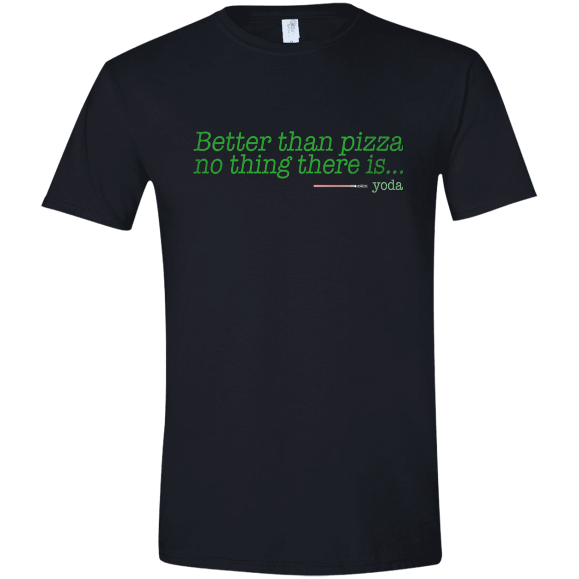 T-Shirts Black / X-Small Eat pizza, You must Men's Semi-Fitted Softstyle