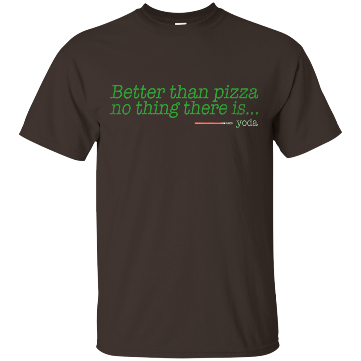 T-Shirts Dark Chocolate / S Eat pizza, You must T-Shirt