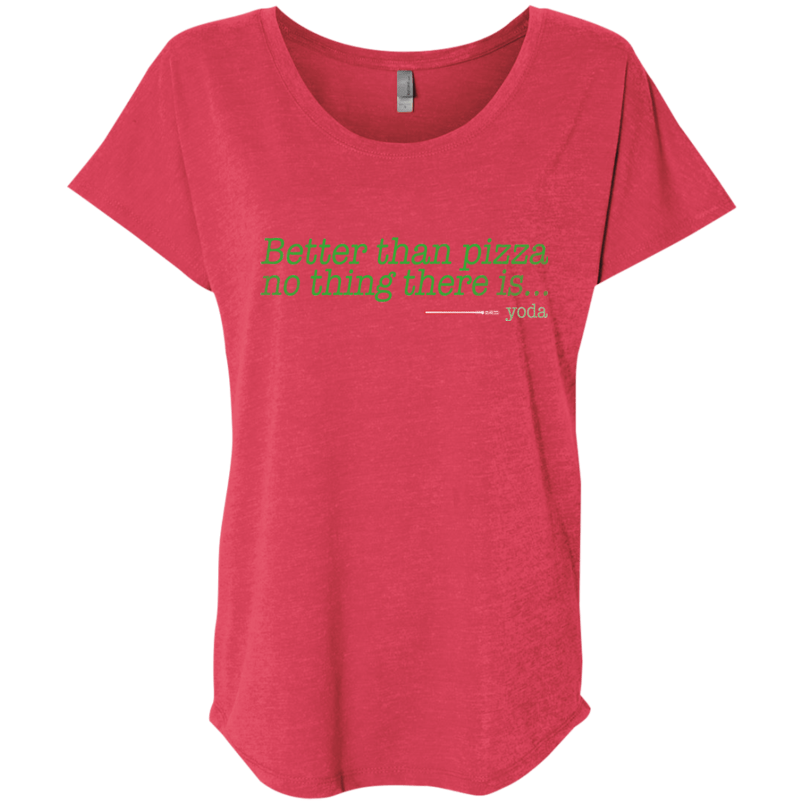 T-Shirts Vintage Red / X-Small Eat pizza, You must Triblend Dolman Sleeve