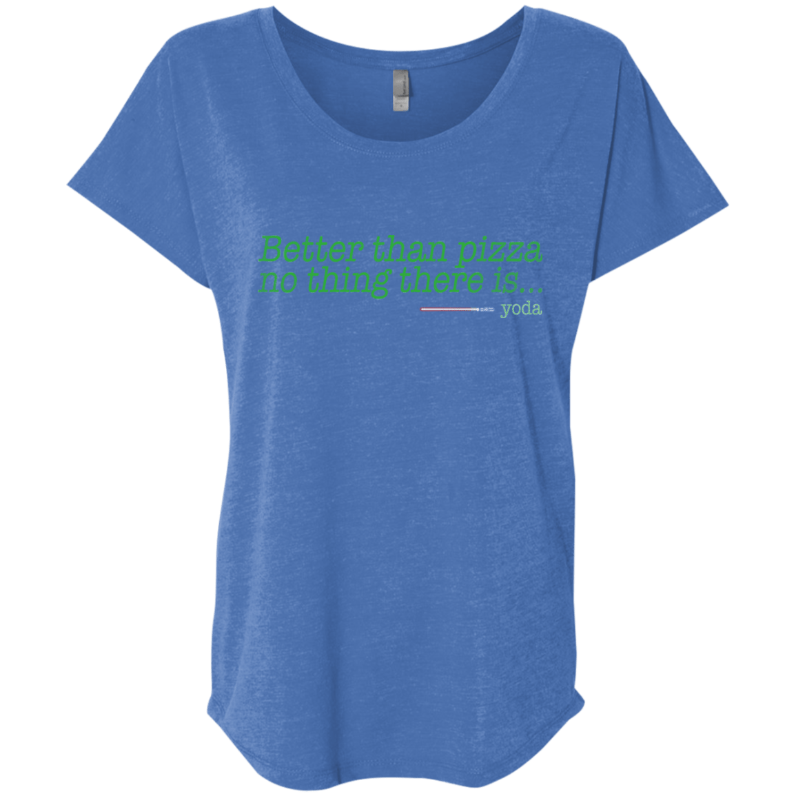 T-Shirts Vintage Royal / X-Small Eat pizza, You must Triblend Dolman Sleeve