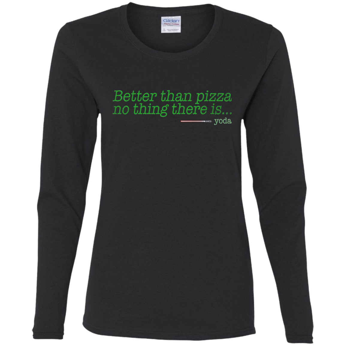 T-Shirts Black / S Eat pizza, You must Women's Long Sleeve T-Shirt