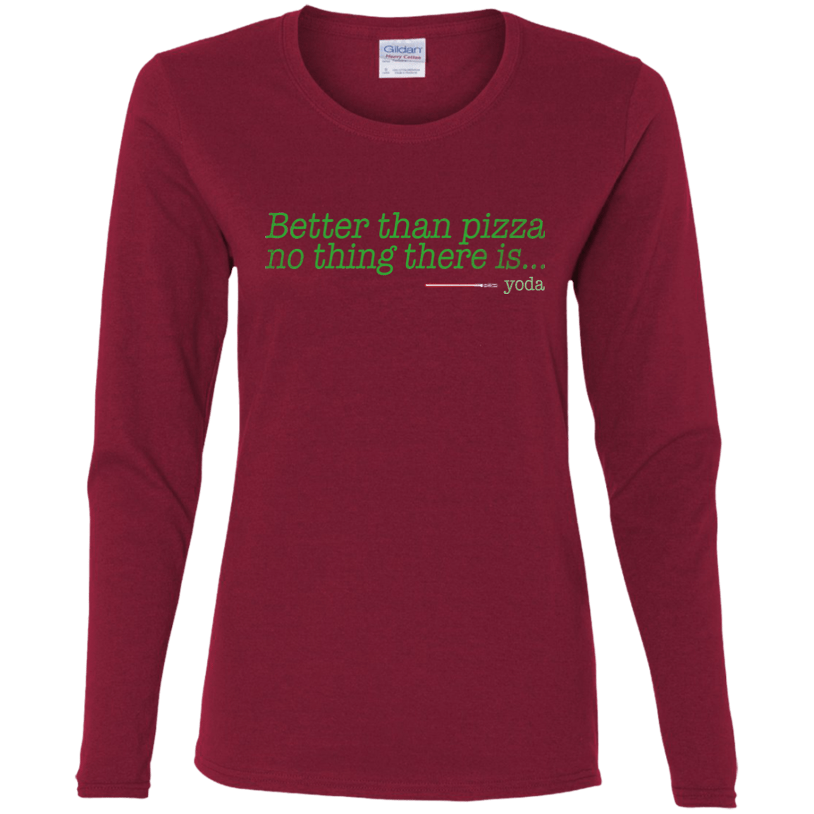 T-Shirts Cardinal / S Eat pizza, You must Women's Long Sleeve T-Shirt