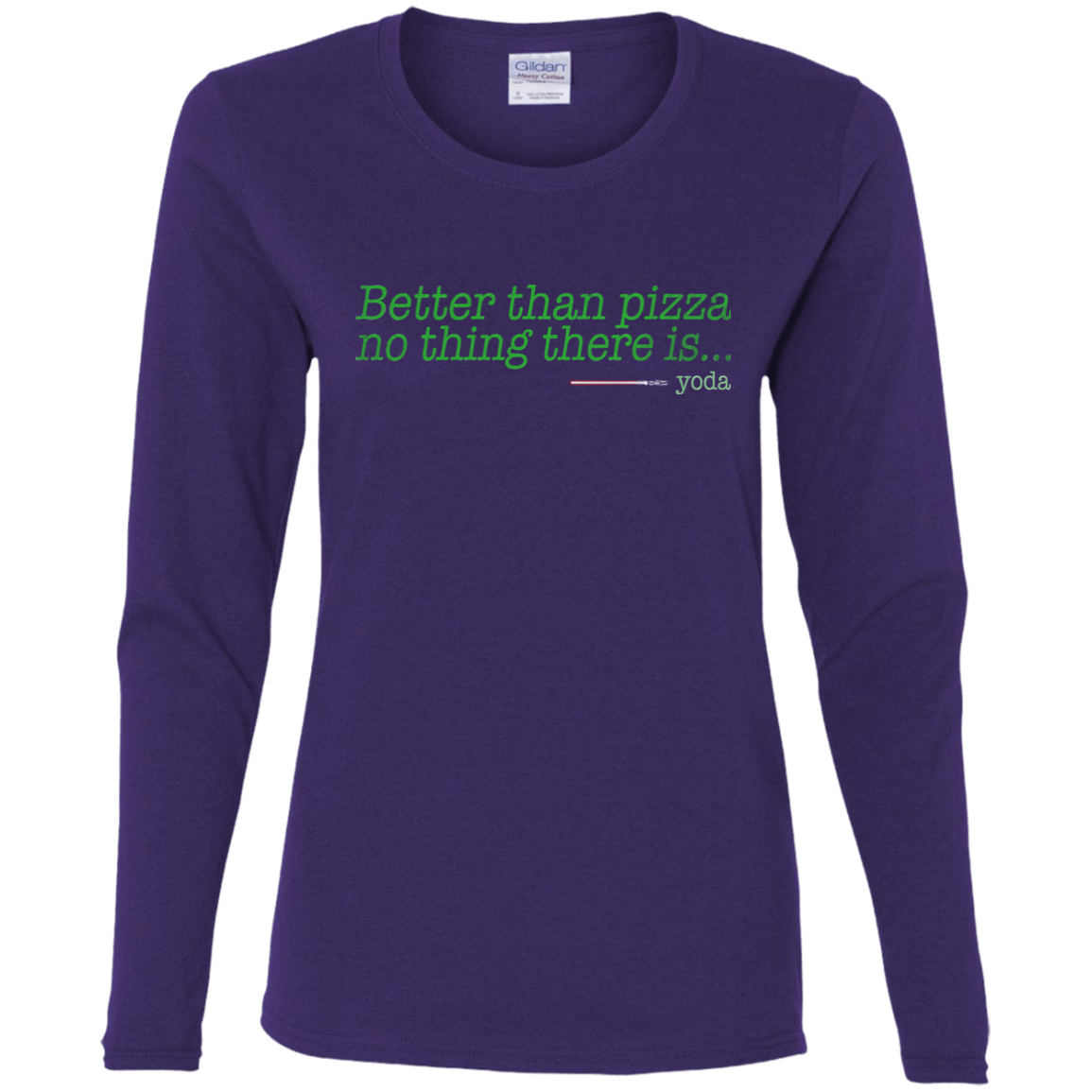T-Shirts Purple / S Eat pizza, You must Women's Long Sleeve T-Shirt