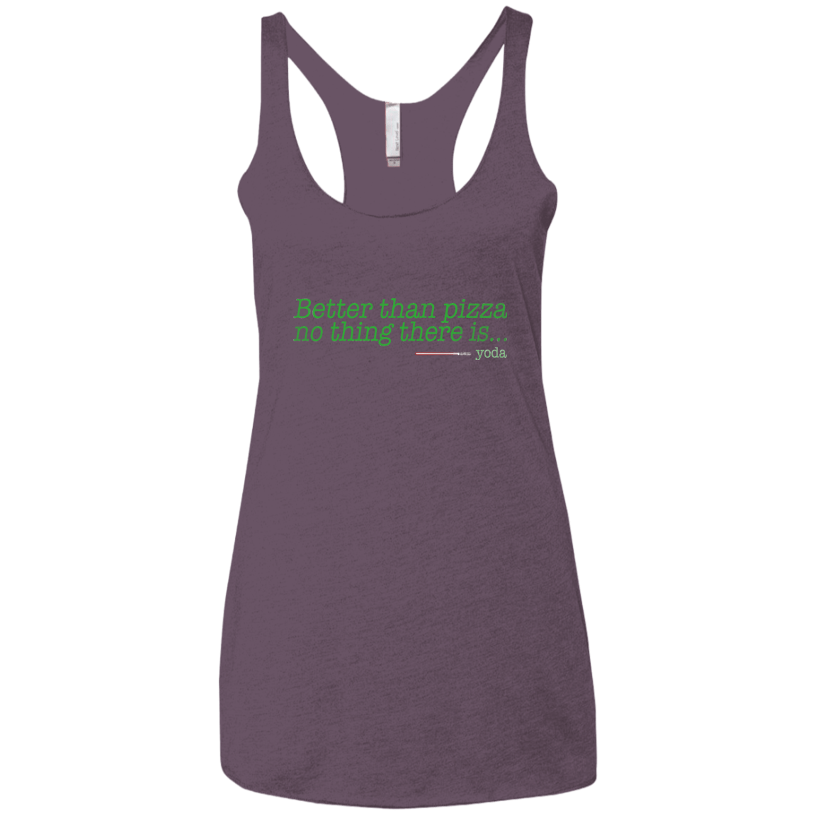 T-Shirts Vintage Purple / X-Small Eat pizza, You must Women's Triblend Racerback Tank