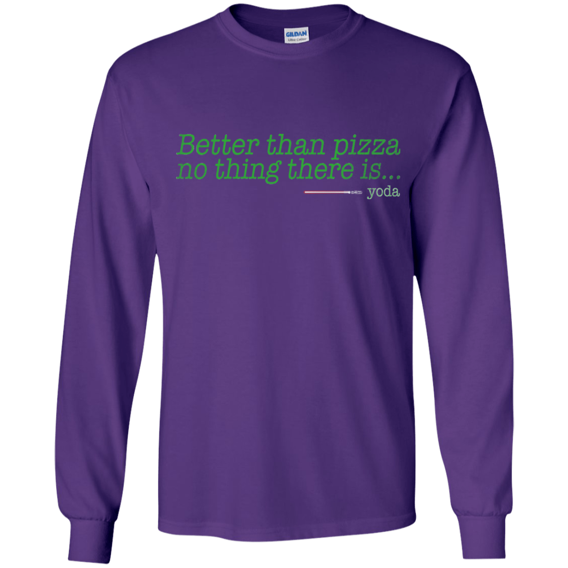 T-Shirts Purple / YS Eat pizza, You must Youth Long Sleeve T-Shirt