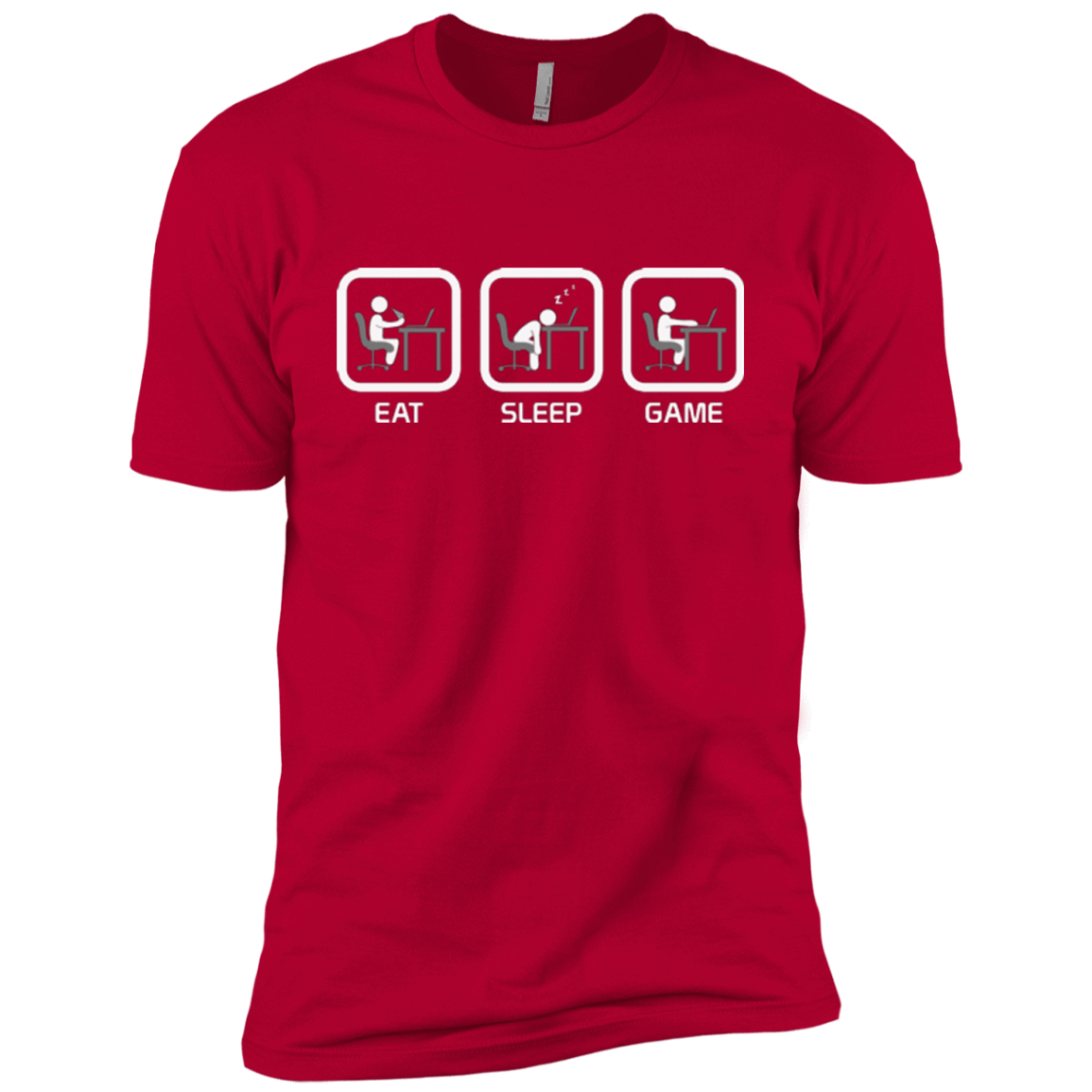 T-Shirts Red / YXS Eat Sleep Game PC Boys Premium T-Shirt
