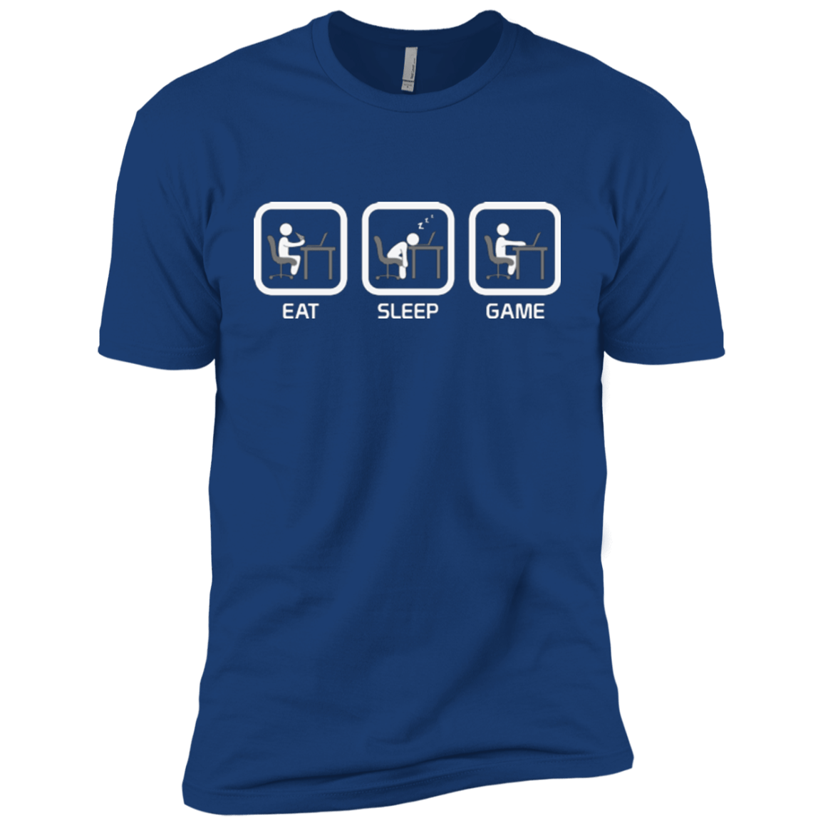 T-Shirts Royal / YXS Eat Sleep Game PC Boys Premium T-Shirt