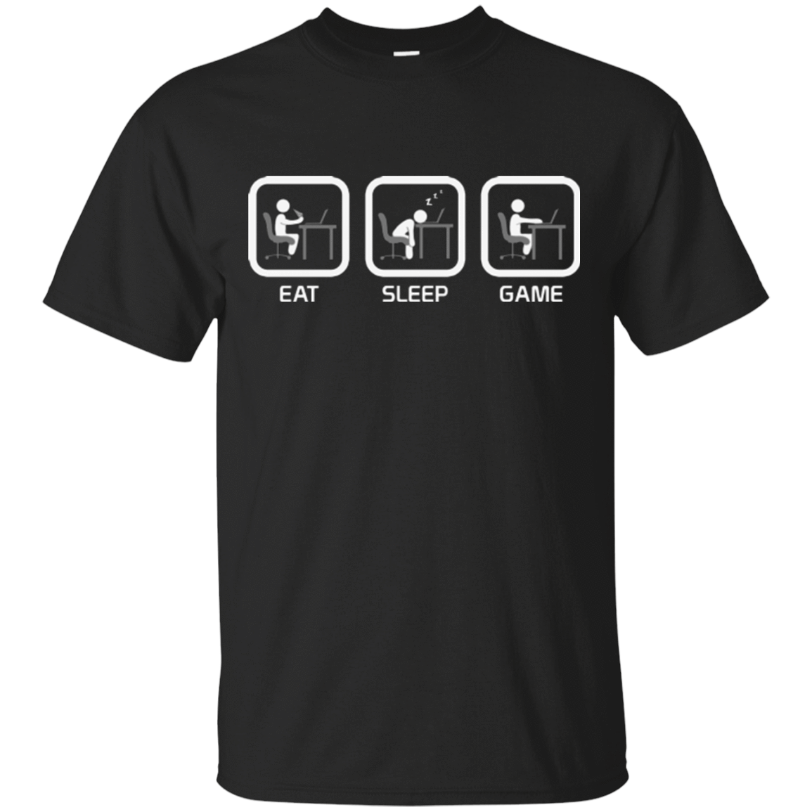 T-Shirts Black / Small Eat Sleep Game PC T-Shirt