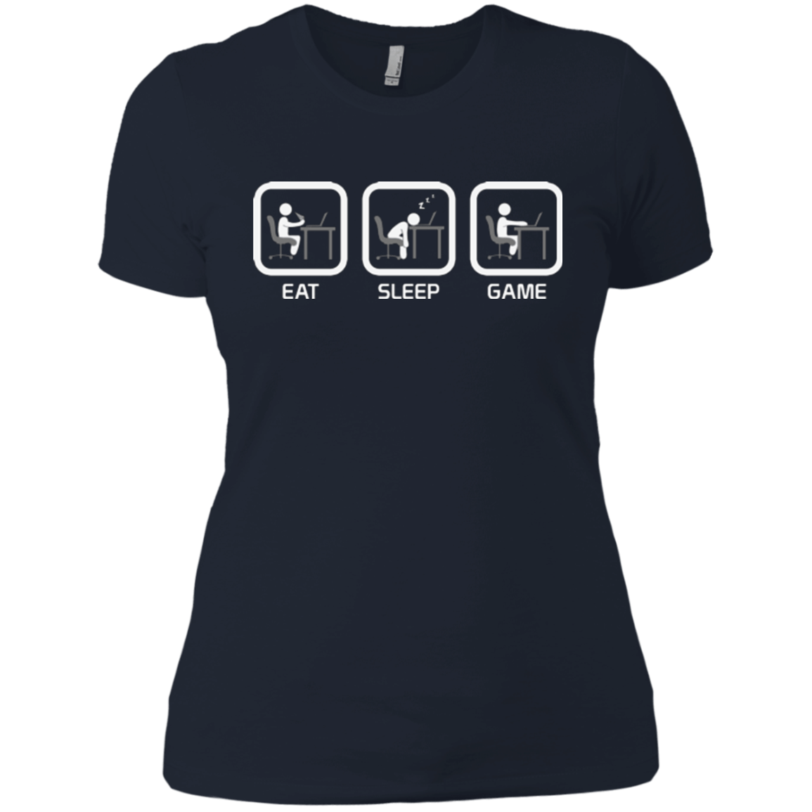 T-Shirts Midnight Navy / X-Small Eat Sleep Game PC Women's Premium T-Shirt