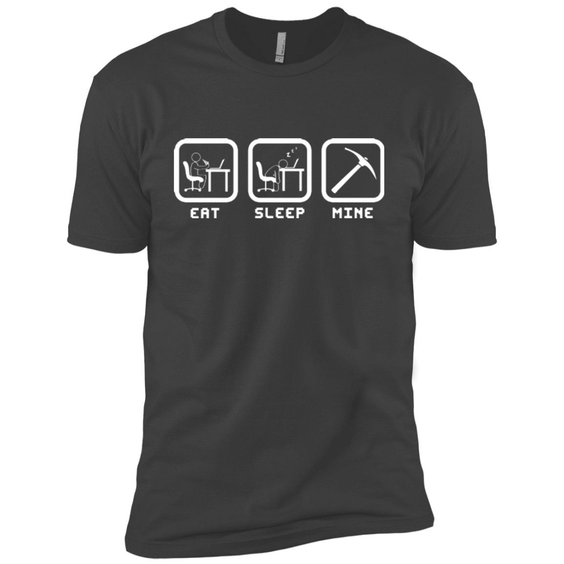 T-Shirts Heavy Metal / YXS Eat Sleep Mine Boys Premium T-Shirt