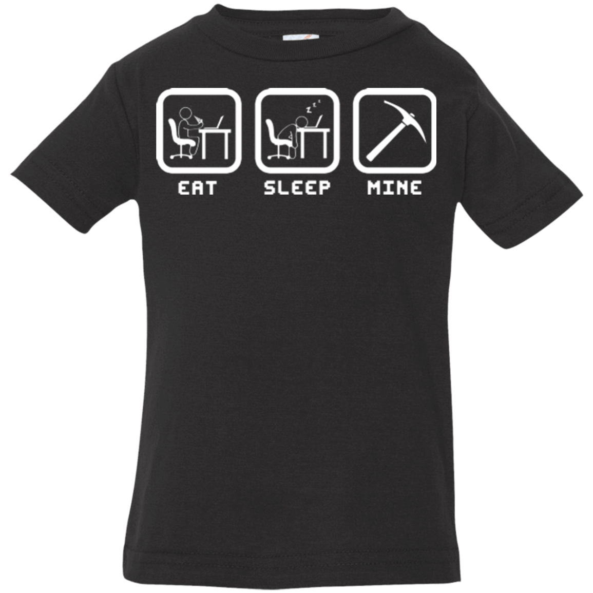T-Shirts Black / 6 Months Eat Sleep Mine Infant Premium T-Shirt