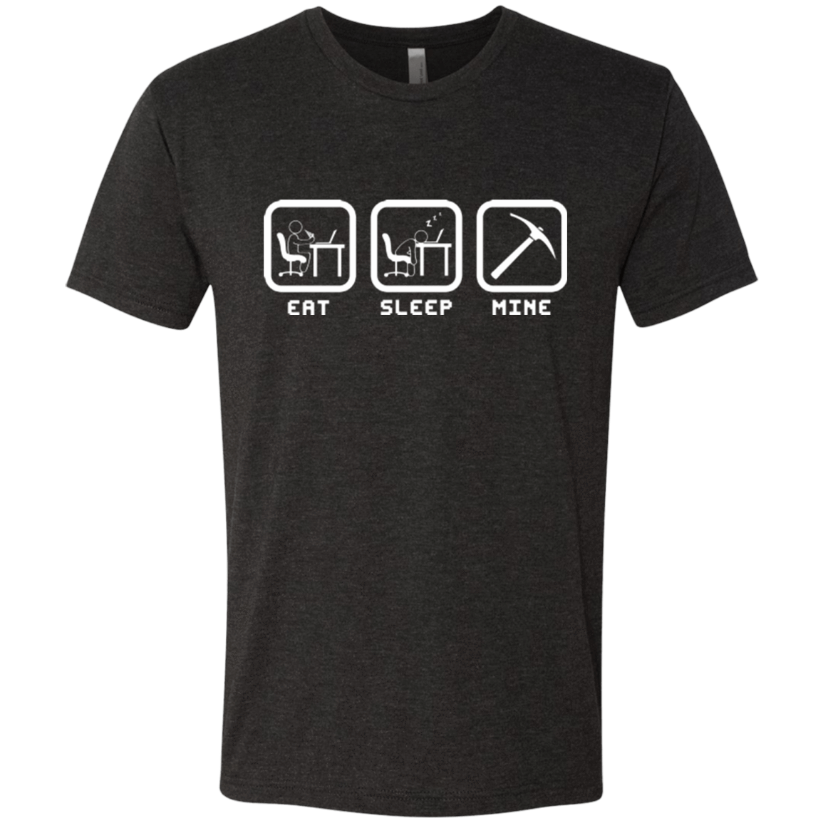 T-Shirts Vintage Black / Small Eat Sleep Mine Men's Triblend T-Shirt