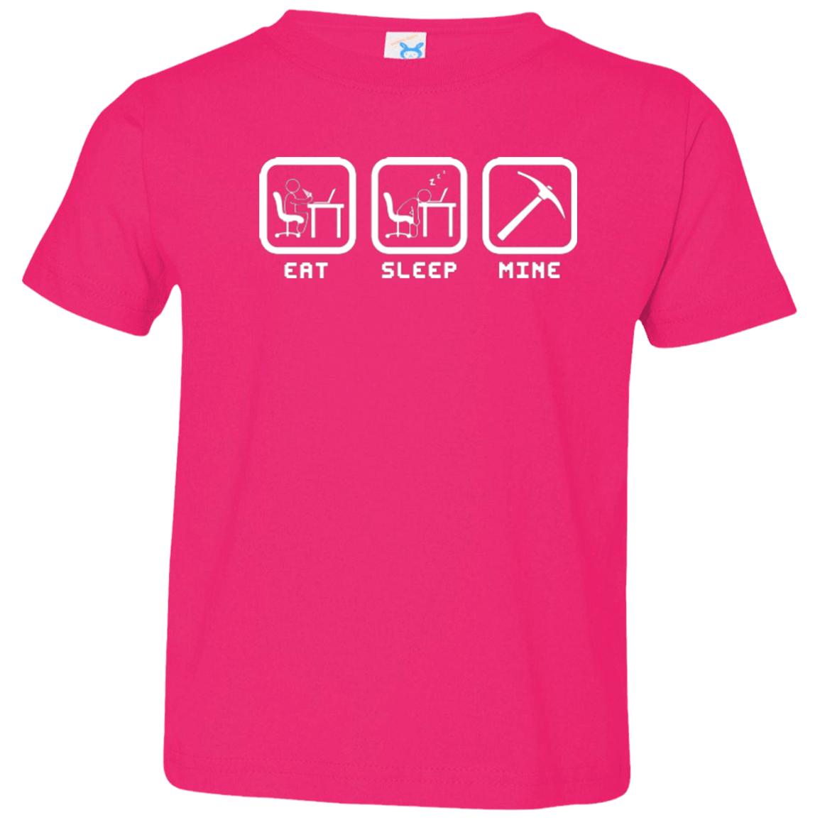 T-Shirts Hot Pink / 2T Eat Sleep Mine Toddler Premium T-Shirt
