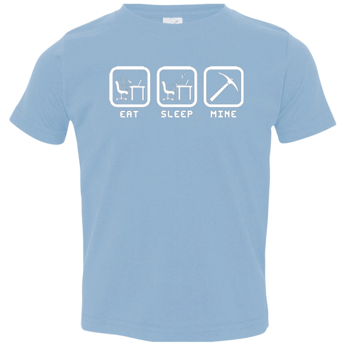 T-Shirts Light Blue / 2T Eat Sleep Mine Toddler Premium T-Shirt