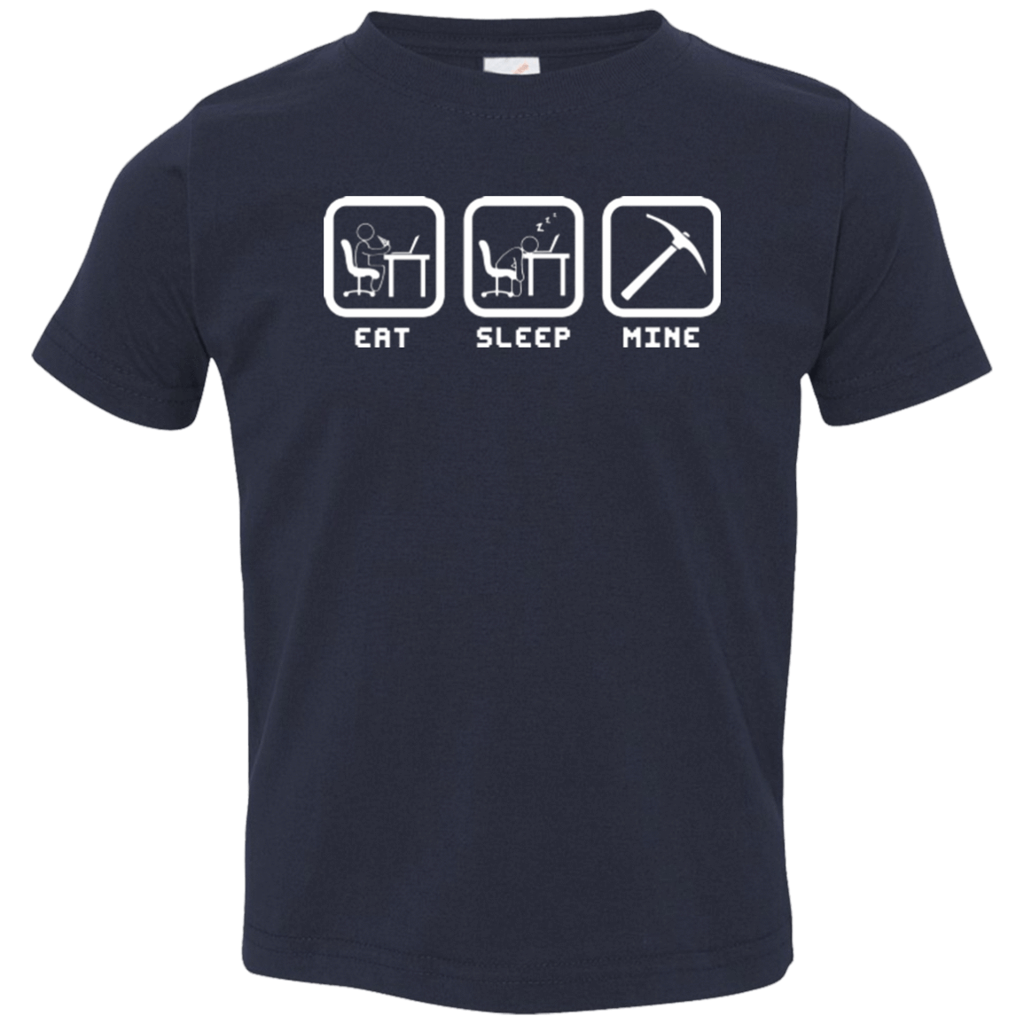 T-Shirts Navy / 2T Eat Sleep Mine Toddler Premium T-Shirt