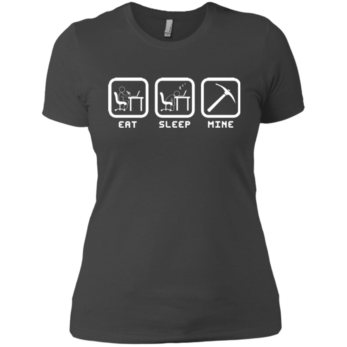 T-Shirts Heavy Metal / X-Small Eat Sleep Mine Women's Premium T-Shirt