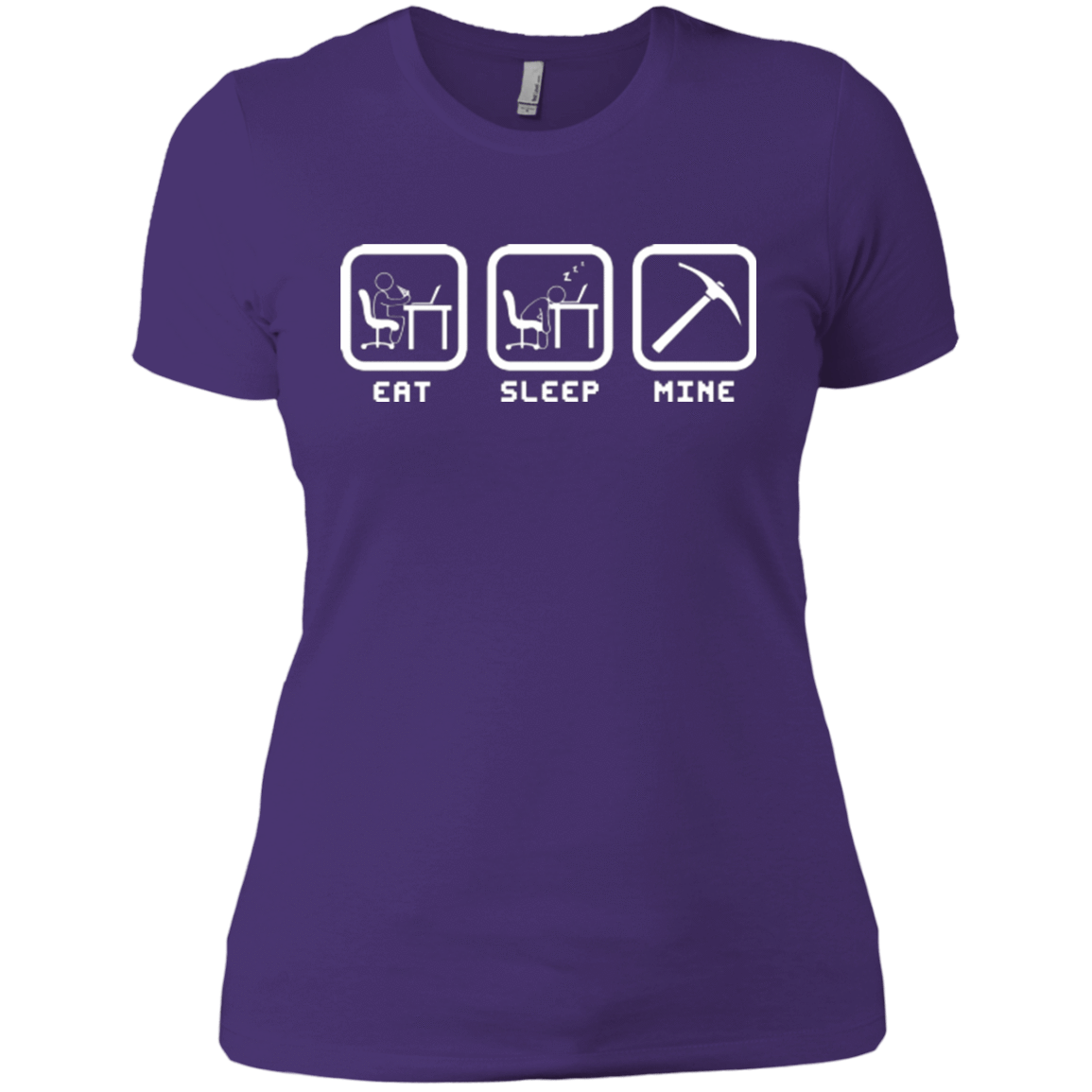 T-Shirts Purple / X-Small Eat Sleep Mine Women's Premium T-Shirt